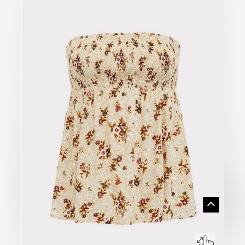 Challis Smocked Tube Top (NWOT)